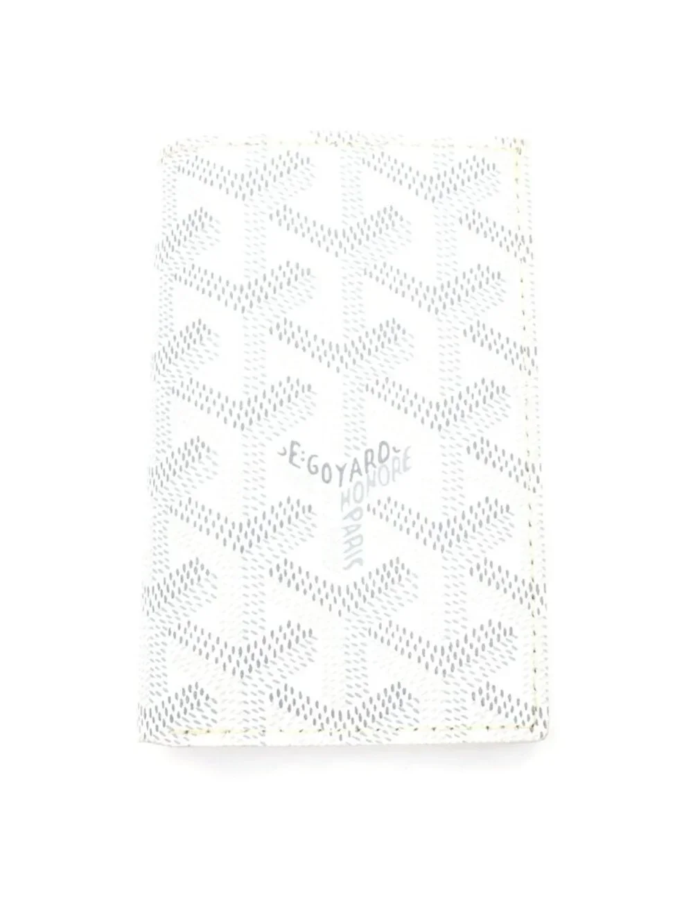 Goyard Saint Pierre Card Case Din Canvas White